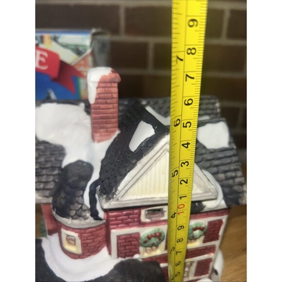 Dickensville Christmas Village 3 Story Brick House 1990 Rex & Lee NOMA With Box - Picture 6 of 9